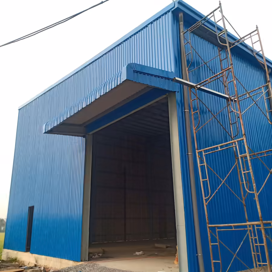Nhà xưởng khung thép, vách tôn do Doanh Toàn Phát thi công